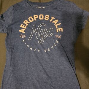 Aeropostale Classic Crew Blue Tee